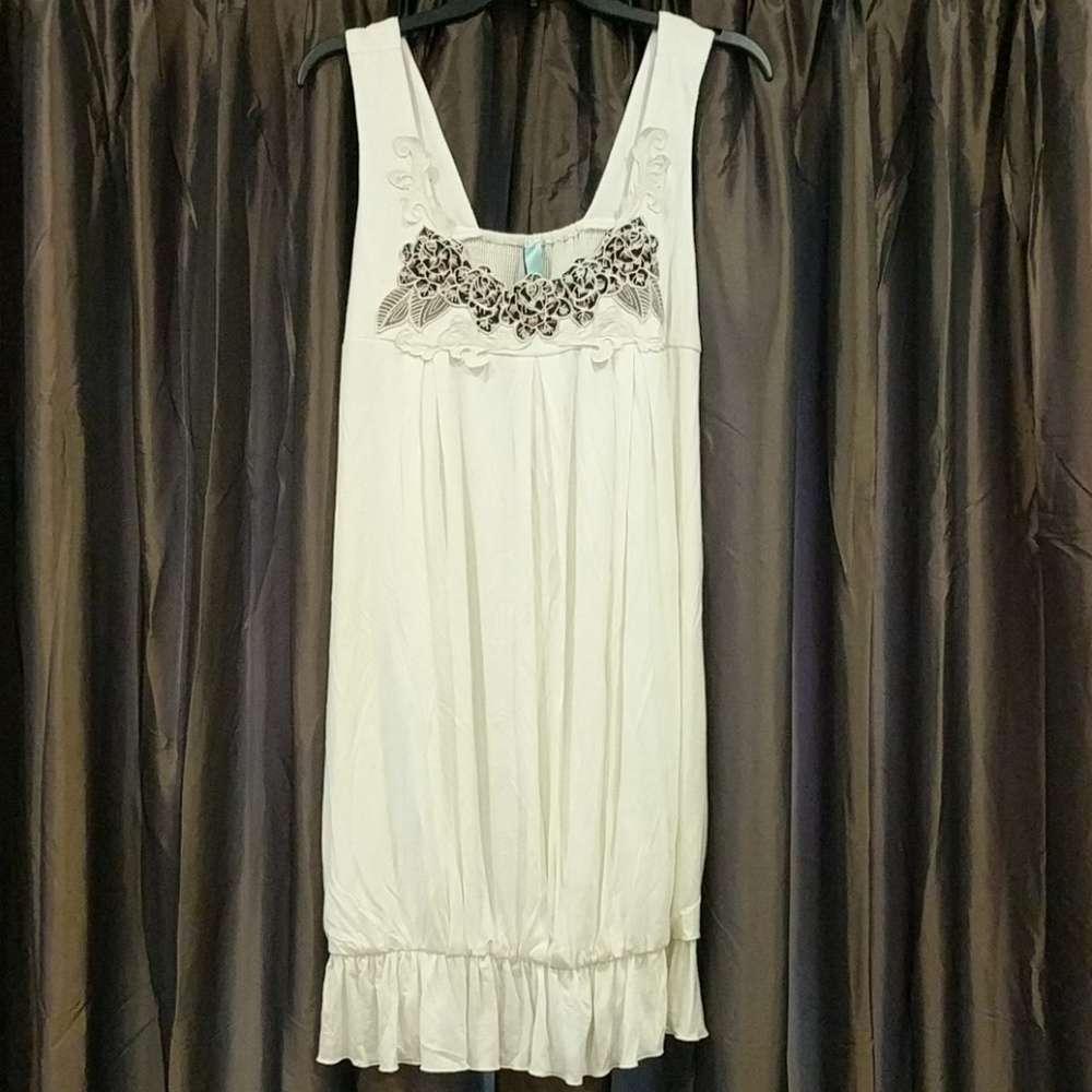 New Jaloux ivory tank dress